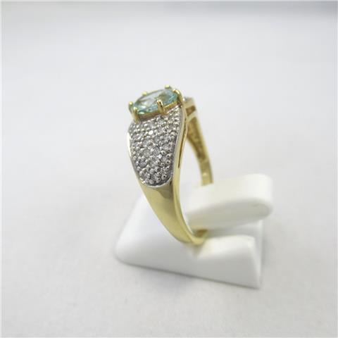 Paraiba Tourmaline & Diamond Dress Ring