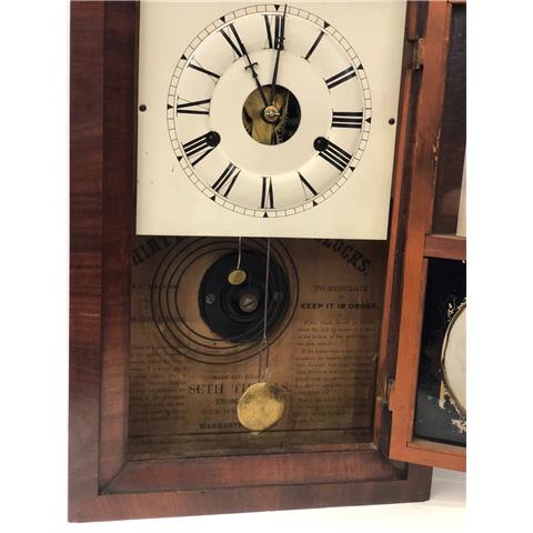 Victorian Miniature Mahogany Cased Shelf Clock