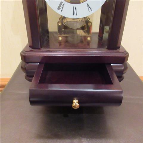 Hardwood 8 Day Mantel Clock of Far Eastern Manufacture