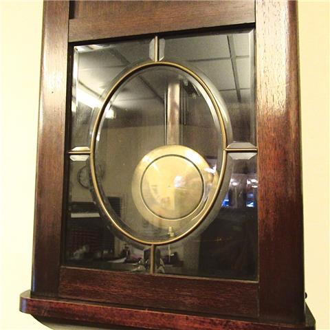1920s 8 Day Mahogany Cased Westminster Striking Wall Clock
