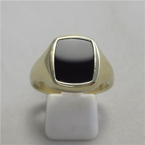 Black Stone Signet Ring