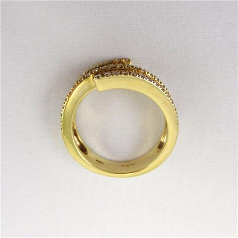 Yellow Sapphire Diamond Cluster Ring
