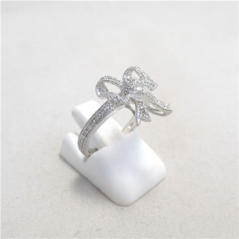 Bow Style Diamond Ring