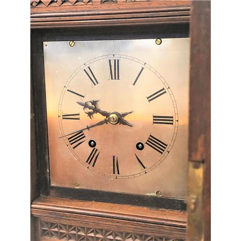 Victorian Oak Cased Winterhalder & Hofmeier Mantel Clock