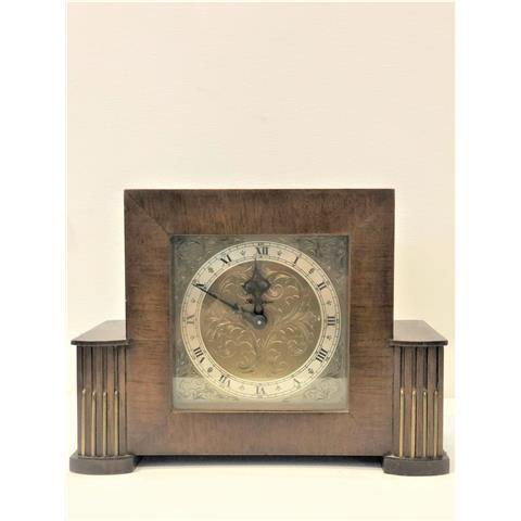 Rotherham English Walnut Cased Mantel Clock
