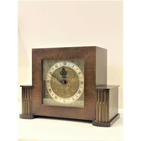Rotherham English Walnut Cased Mantel Clock