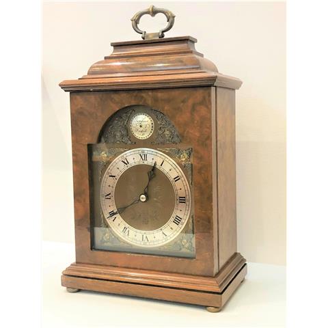 Elliot Burr Walnut Cased Mantel Clock