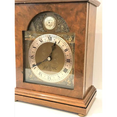 Elliot Burr Walnut Cased Mantel Clock