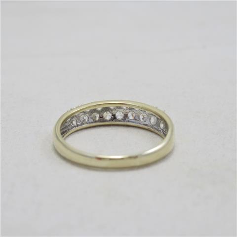 Cubic Zirconia Half Eternity Ring