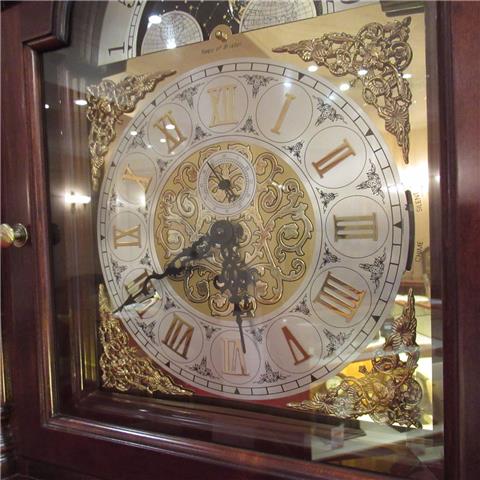 Reproduction Hardwood Westminster Striking Grandfather Clock of Far Eastern Manufacture