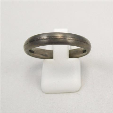 Titanium and Silver Wedding Ring