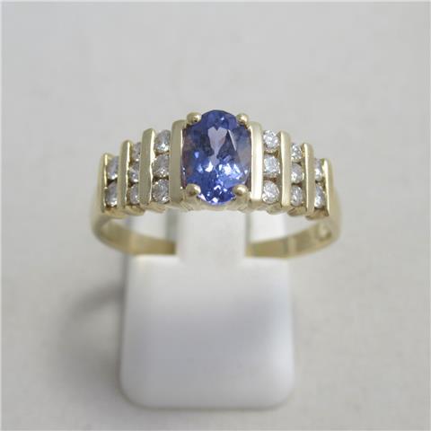 Diamond & Tanzanite Ring