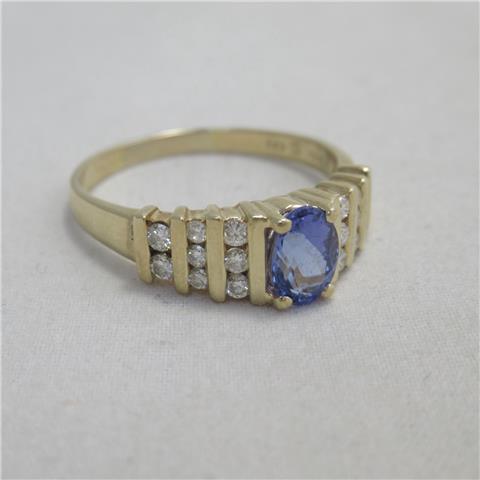 Diamond & Tanzanite Ring